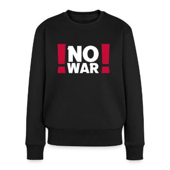 No War Peace Peace World Peace Ukraine - Women's Premium Organic Jumper - black - Front - Julia (174cm)