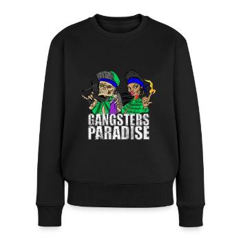 Gangsters Paradise - Pull Premium bio Femme - noir - Devant - Julia (174cm)