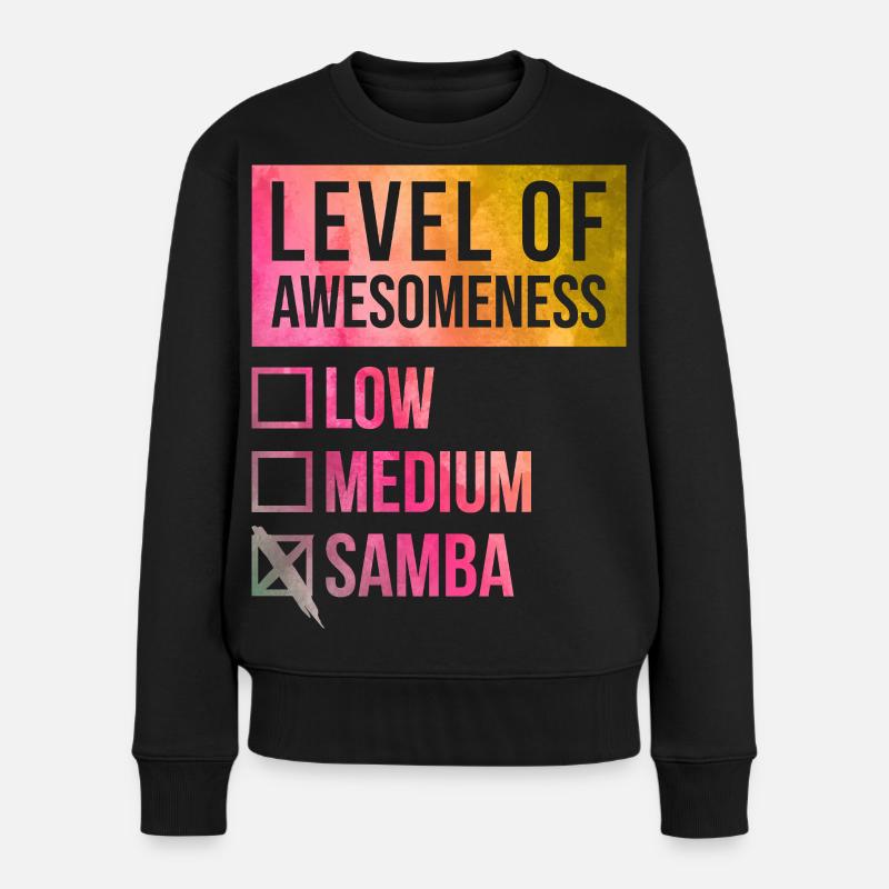 Samba - Frauen Premium Bio Pullover - Schwarz
