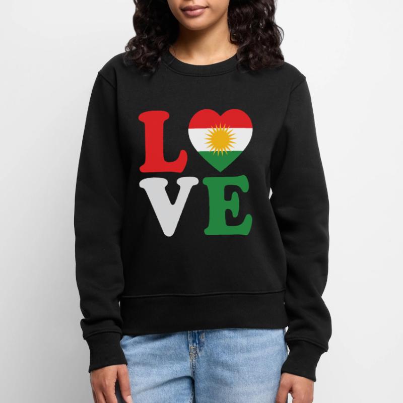 Drapeau du Kurdistan Bakur Bashur Rojava Rojhlt Newroz Pull Premium bio Femme