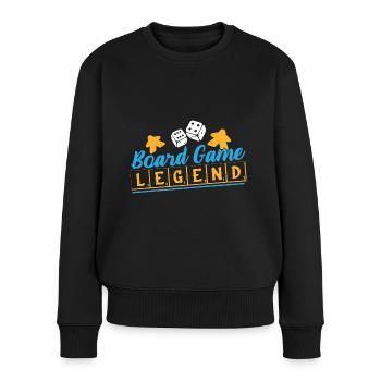 Brettspiel Nerd Geschenke Board Games - Frauen Premium Bio Pullover - Schwarz - Vorne - Julia (174cm)