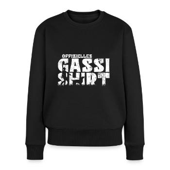 Flat Coated Retriever Offizielles Gassi Mama - Frauen Premium Bio Pullover - Schwarz - Vorne - Julia (174cm)