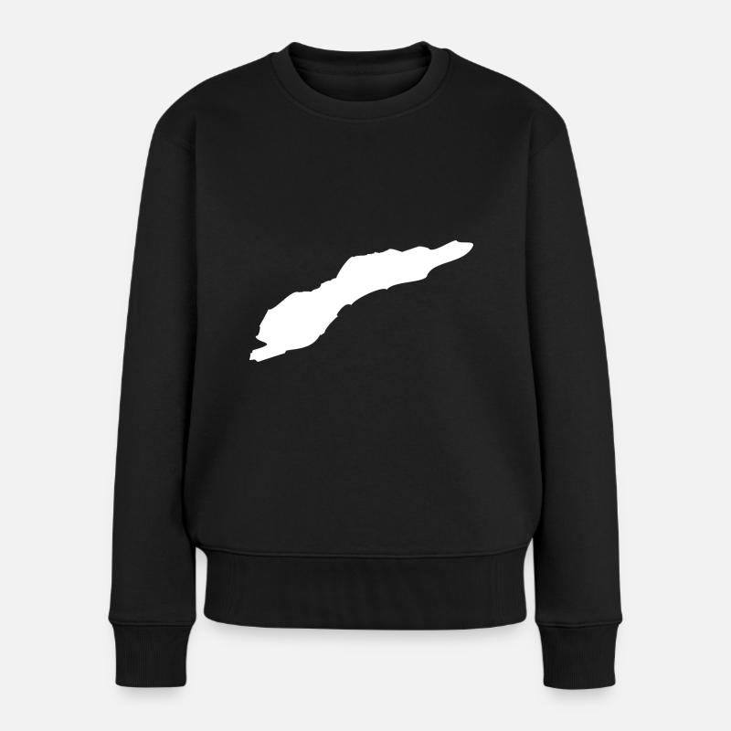 Drapeau de la carte du Timor oriental - Pull Premium bio Femme - noir
