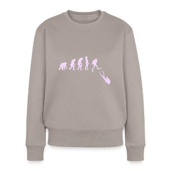 Plongée sous-marine Diver Evolution Pink - Pull Premium bio Femme - taupe - Devant - Julia (174cm)