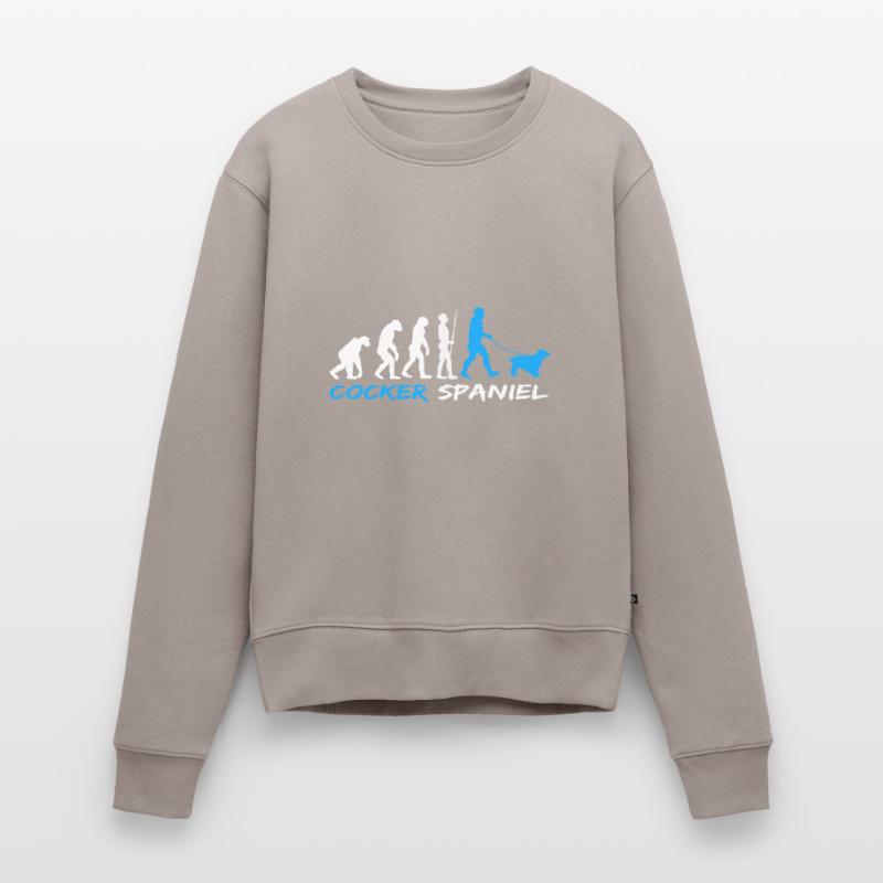 Cocker anglais Cocker Spaniel Chien Evolution Pull Premium bio Femme