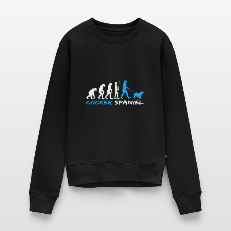 Cocker anglais Cocker Spaniel Chien Evolution Pull Premium bio Femme
