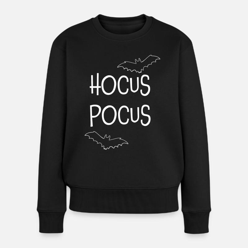 Hocus Pocus - Frauen Premium Bio Pullover - Schwarz