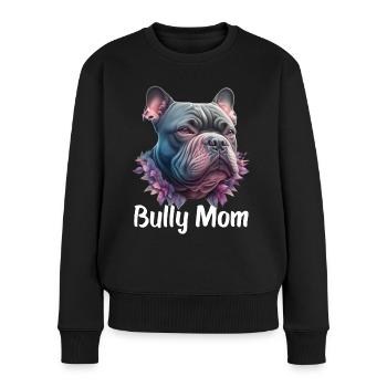 Maman Américaine Bully - Pull Premium bio Femme - noir - Devant - Julia (174cm)