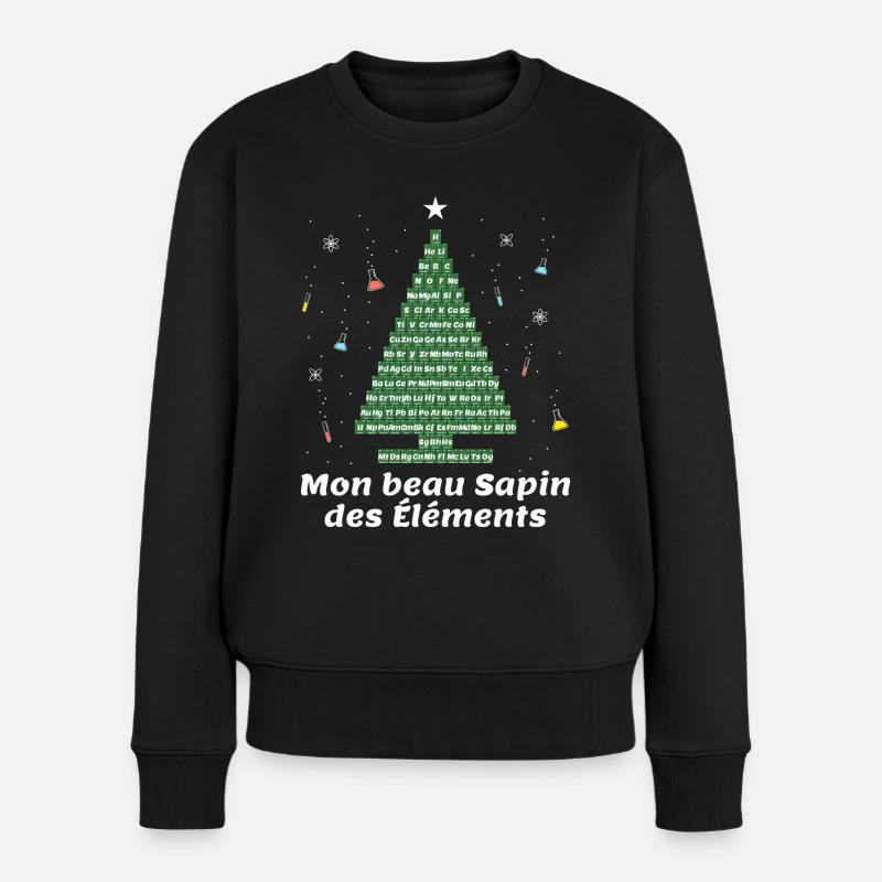 MON BEAU SAPIN DES ELEMENTS - Pull Premium bio Femme - noir