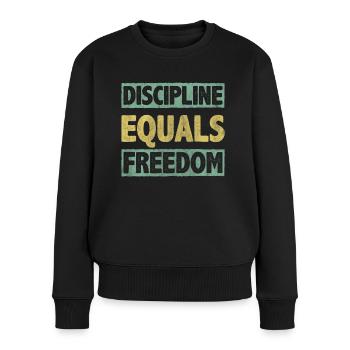 Motivate Inspire Encouragement Positivité Slogan - Pull Premium bio Femme - noir - Devant - Julia (174cm)