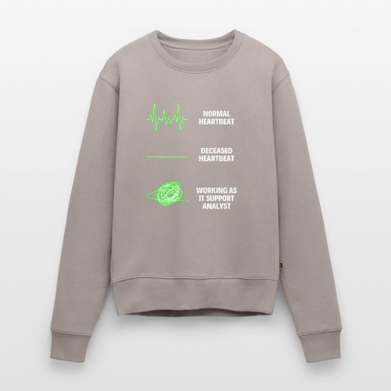 IT Support Analyst Worker IT Computer Frauen Premium Bio Pullover