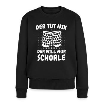Pfalz Pfälzer Rheinland Pfalz - Frauen Premium Bio Pullover - Schwarz - Vorne - Julia (174cm)