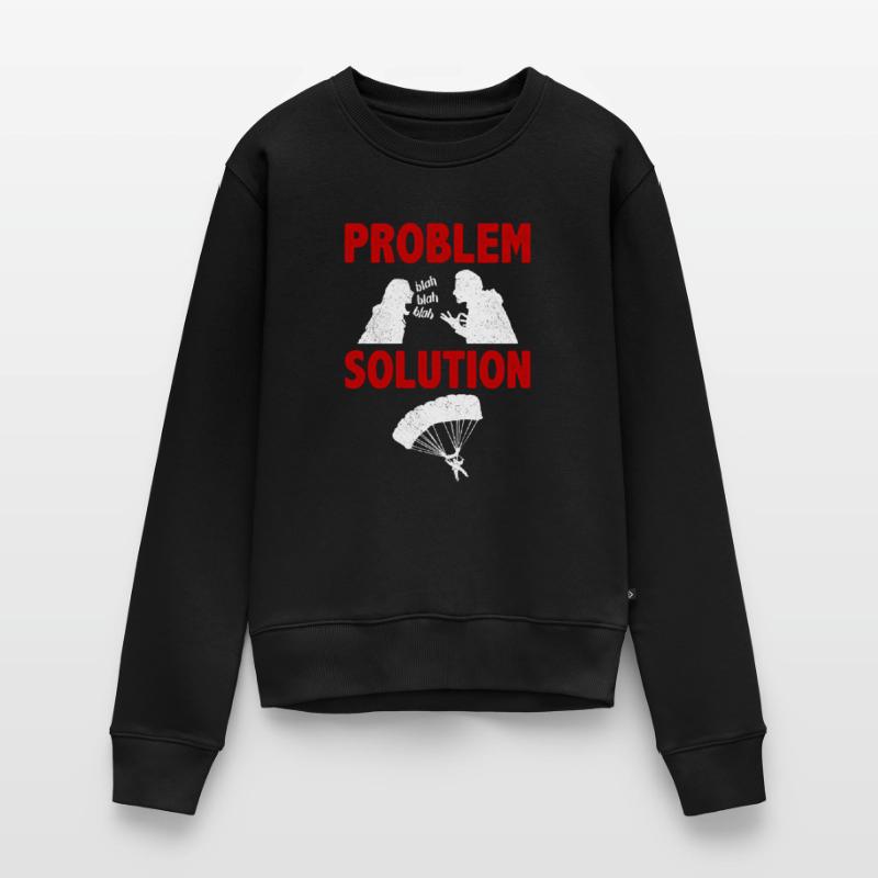 Parachuting Parachutists Problem Solution Hobby Women's Premium Organic Jumper