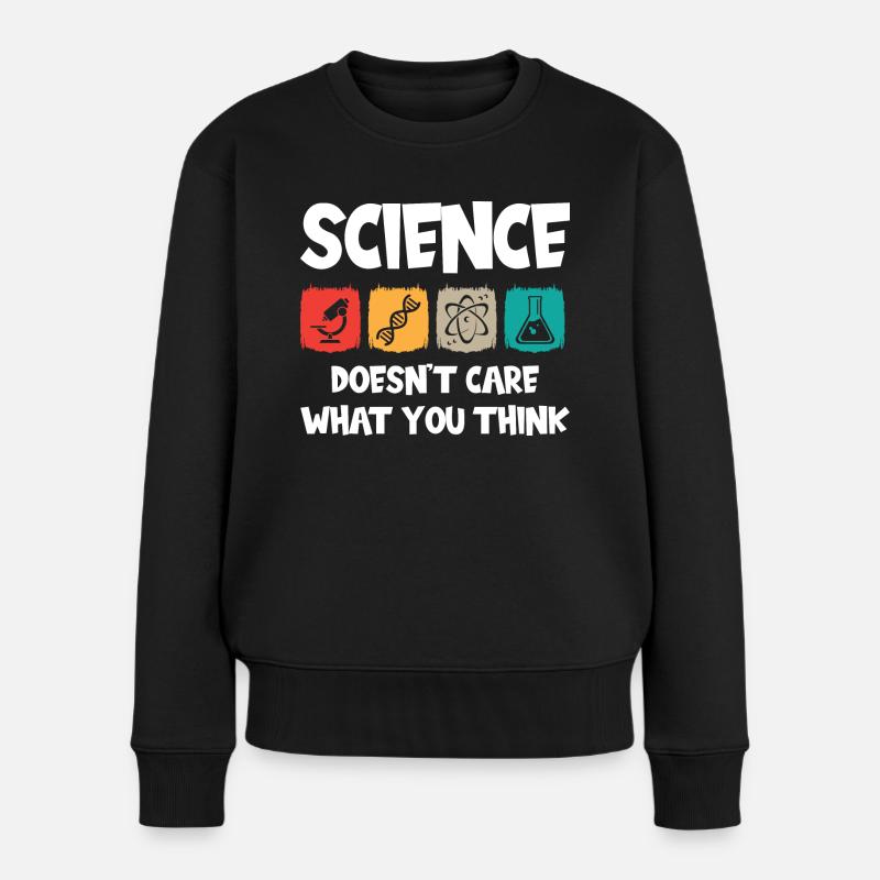 Science - Frauen Premium Bio Pullover - Schwarz