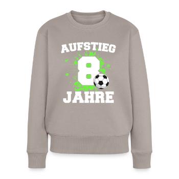 Geschenk 8 Jahre Geburtstagskind - Frauen Premium Bio Pullover - Taupe - Vorne - Julia (174cm)