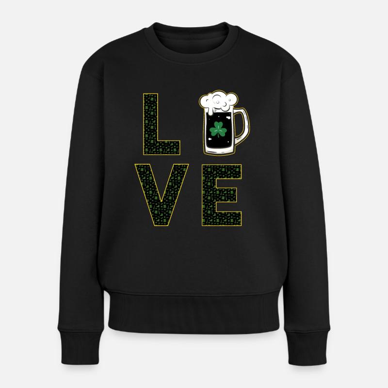 J’adore la Saint-Patrick - Pull Premium bio Femme - noir