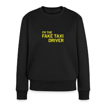 Lustig Nackt - Frauen Premium Bio Pullover - Schwarz - Vorne - Julia (174cm)