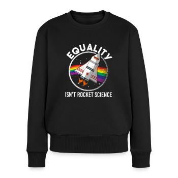 L'amour est fierté Herz Equality Dame Herr Frau Merch - Pull Premium bio Femme - noir - Devant - Julia (174cm)