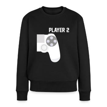 Zocker Gamer Player 2 - Women's Premium Organic Jumper - black - Front - Julia (174cm)