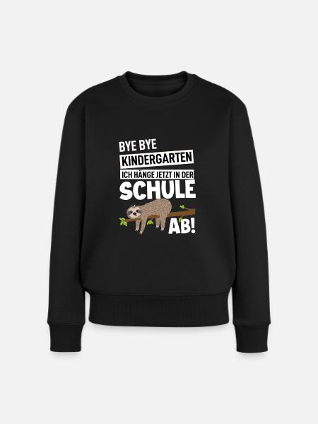 Schulanfang - Frauen Premium Bio Pullover - Schwarz