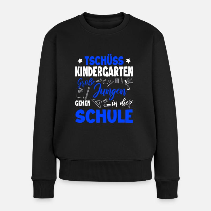 Schulanfang - Frauen Premium Bio Pullover - Schwarz