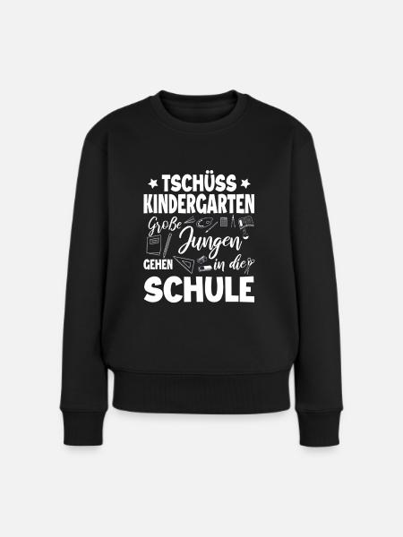 Schulanfang - Frauen Premium Bio Pullover - Schwarz