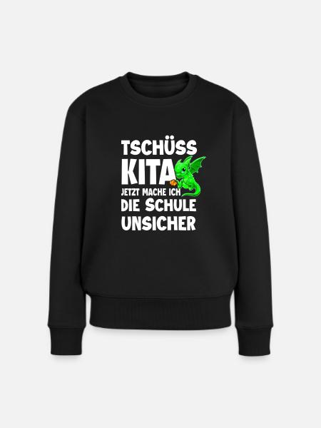 Schulanfang - Frauen Premium Bio Pullover - Schwarz