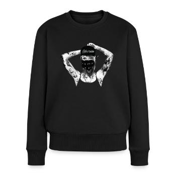 Tattoo perfekt für Gsiberger Frauen als Geschenk - Frauen Premium Bio Pullover - Schwarz - Vorne - Julia (174cm)
