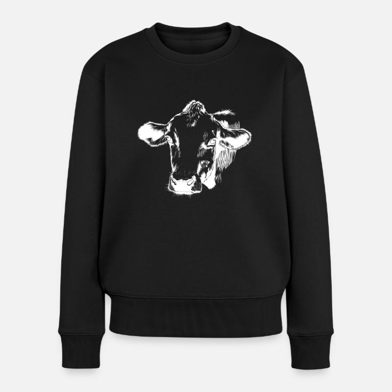 Tête de vache - Pull Premium bio Femme - noir