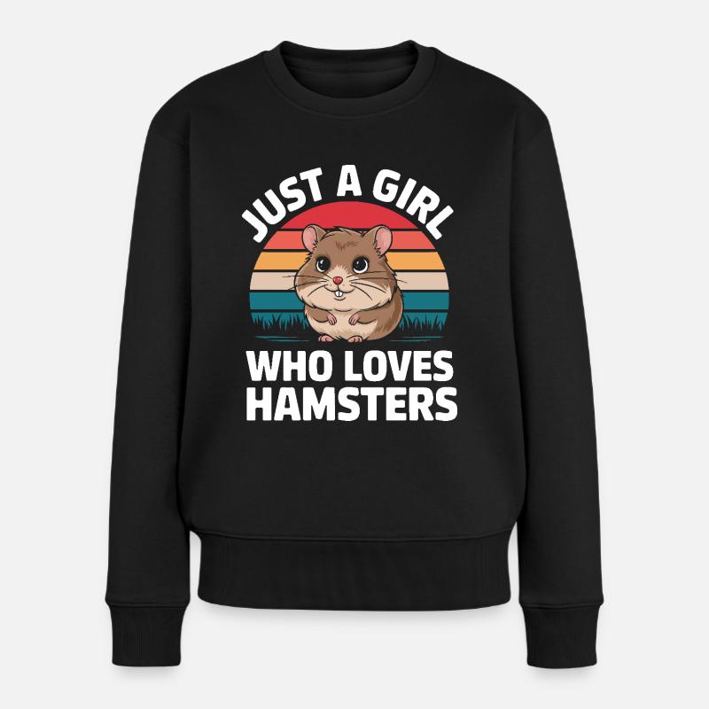 Hamster - Pull Premium bio Femme - noir