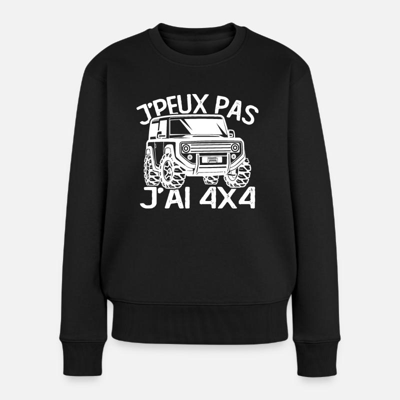 Je peux pas j'ai 4X4 - Pull Premium bio Femme - noir
