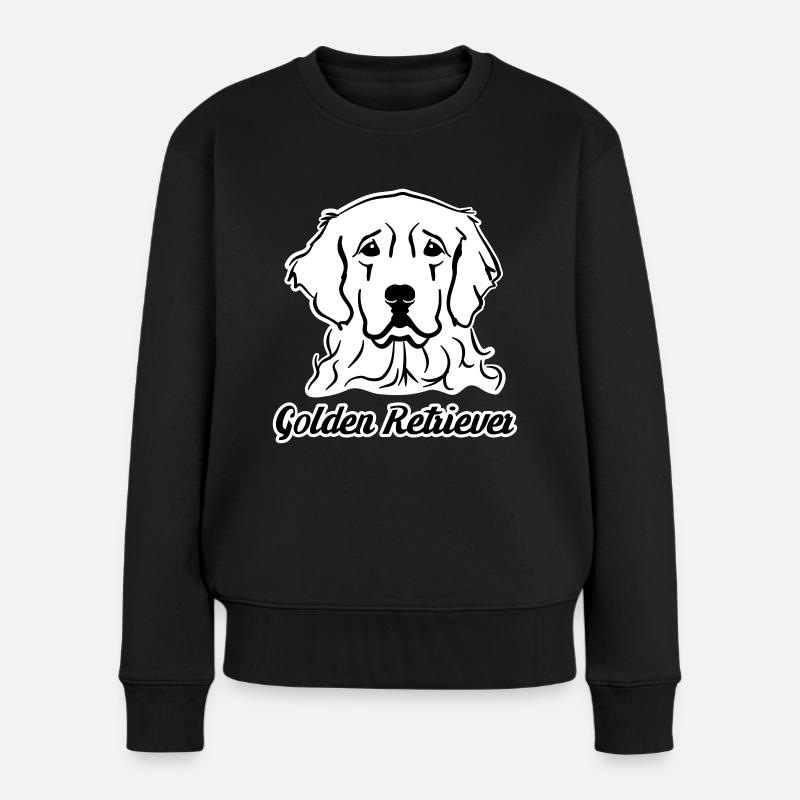 Golden Retriever - Pull Premium bio Femme - noir