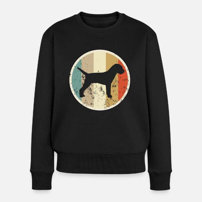 Border Terrier - Frauen Premium Bio Pullover - Schwarz