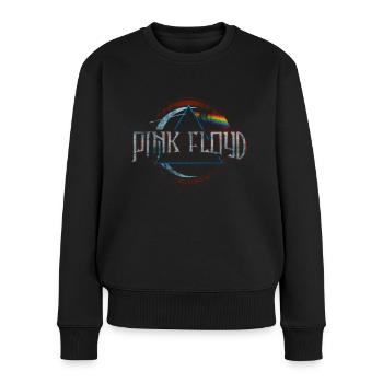 Pink Floyd Prism Logo - Frauen Premium Bio Pullover - Schwarz - Vorne - Julia (174cm)