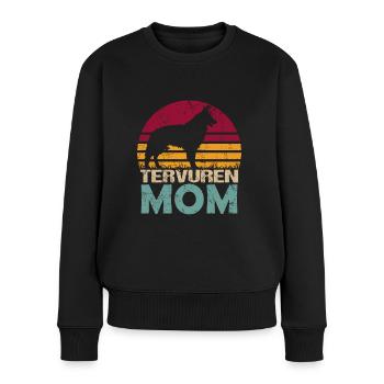 Belgian Belgischer Schäferhund Tervuren Hund Mom - Frauen Premium Bio Pullover - Schwarz - Vorne - Julia (174cm)