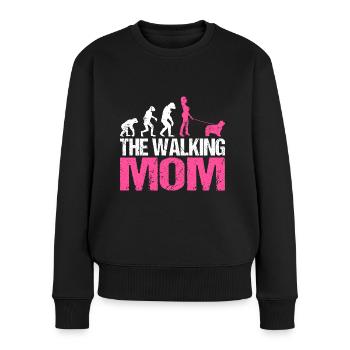 Bergame Berger Chien Maman Maman Maman Maîtresse Rose - Pull Premium bio Femme - noir - Devant - Julia (174cm)