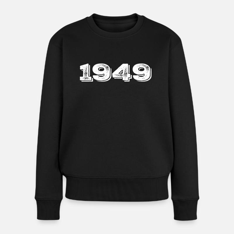 Geburtstagsgeschenk 1949 - 1949 - Frauen Premium Bio Pullover - Schwarz