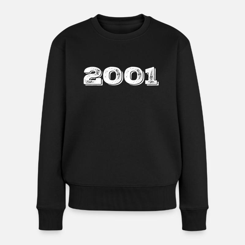 Geburtstagsgeschenk 2001 - 2001 - Frauen Premium Bio Pullover - Schwarz