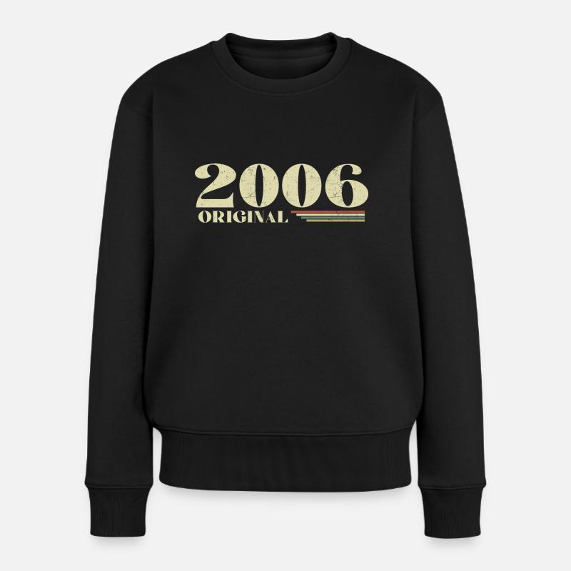 Original 2006 Vintage 2006 anniversaire 2006 rétro - Pull Premium bio Femme - noir