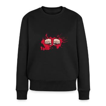 Girlboss Girlpower - Frauen Premium Bio Pullover - Schwarz - Vorne - Julia (174cm)