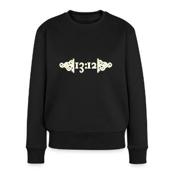 ACAB Antifa Ornament - Frauen Premium Bio Pullover - Schwarz - Vorne - Julia (174cm)