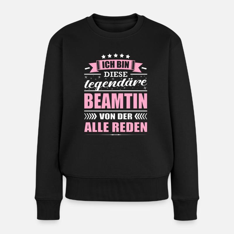 Ich Bin Diese Legendäre Beamtin Abschied - Frauen Premium Bio Pullover - Schwarz