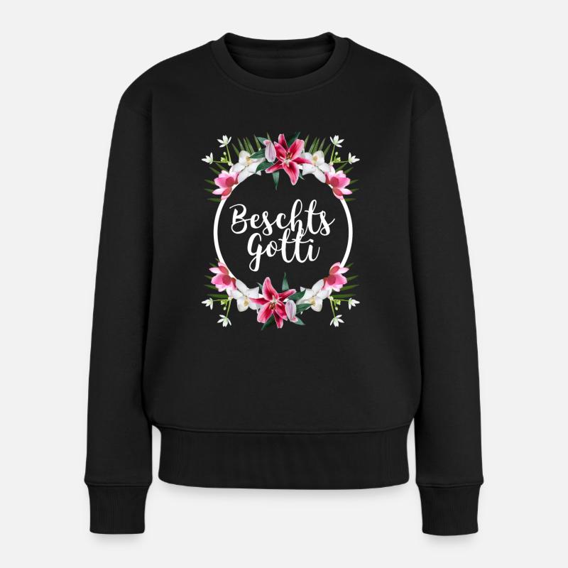 Beschts Gotti Suisse demander marraine - Pull Premium bio Femme - noir