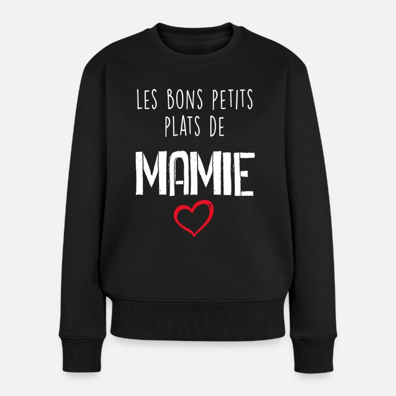 Les Bons Petits Plats De Mamie - Pull Premium bio Femme - noir