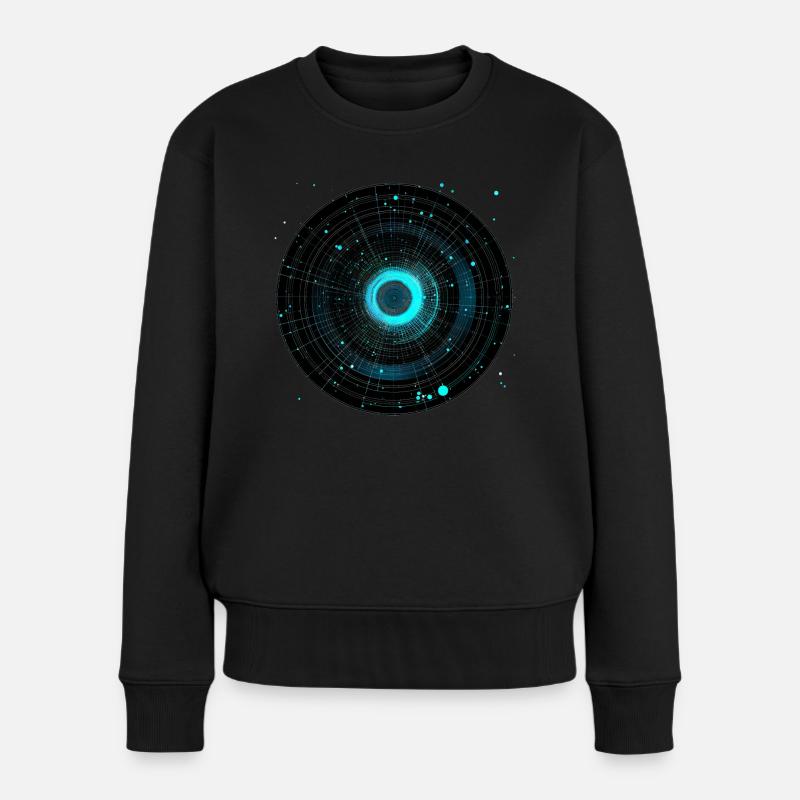 Science Art | Abstract Universe - Frauen Premium Bio Pullover - Schwarz