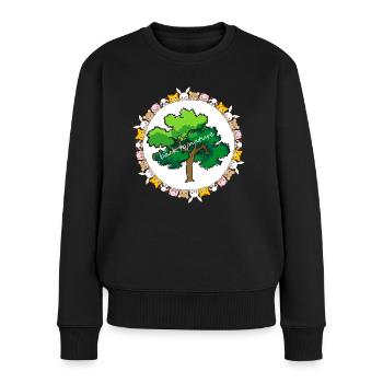 back to nature - Women's Premium Organic Jumper - black - Front - Julia (174cm)