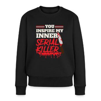 Cinéma Films d’horreur Serial Killer Film d’horreur - Pull Premium bio Femme - noir - Devant - Julia (174cm)