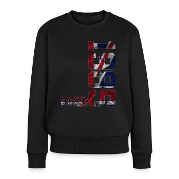 ÉDITION LIMITÉE ANGLETERRE 41E ANNIVERSAIRE 1985 UK - Pull Premium bio Femme - noir - Devant - Julia (174cm)