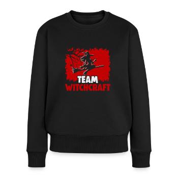 Magische Dunkle Kunst Okkulte Hexen Designs - Frauen Premium Bio Pullover - Schwarz - Vorne - Julia (174cm)