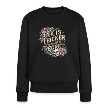 Tattoo Studio Tattoo Artist Tattoo Ideas - Women's Premium Organic Jumper - black - Front - Julia (174cm)